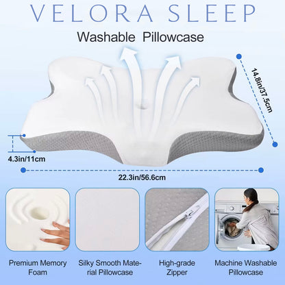 VeloraSleep PRO Ergonomic Pillow