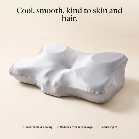 Velora satin pillowcase — cool, smooth, kind to skin and hair