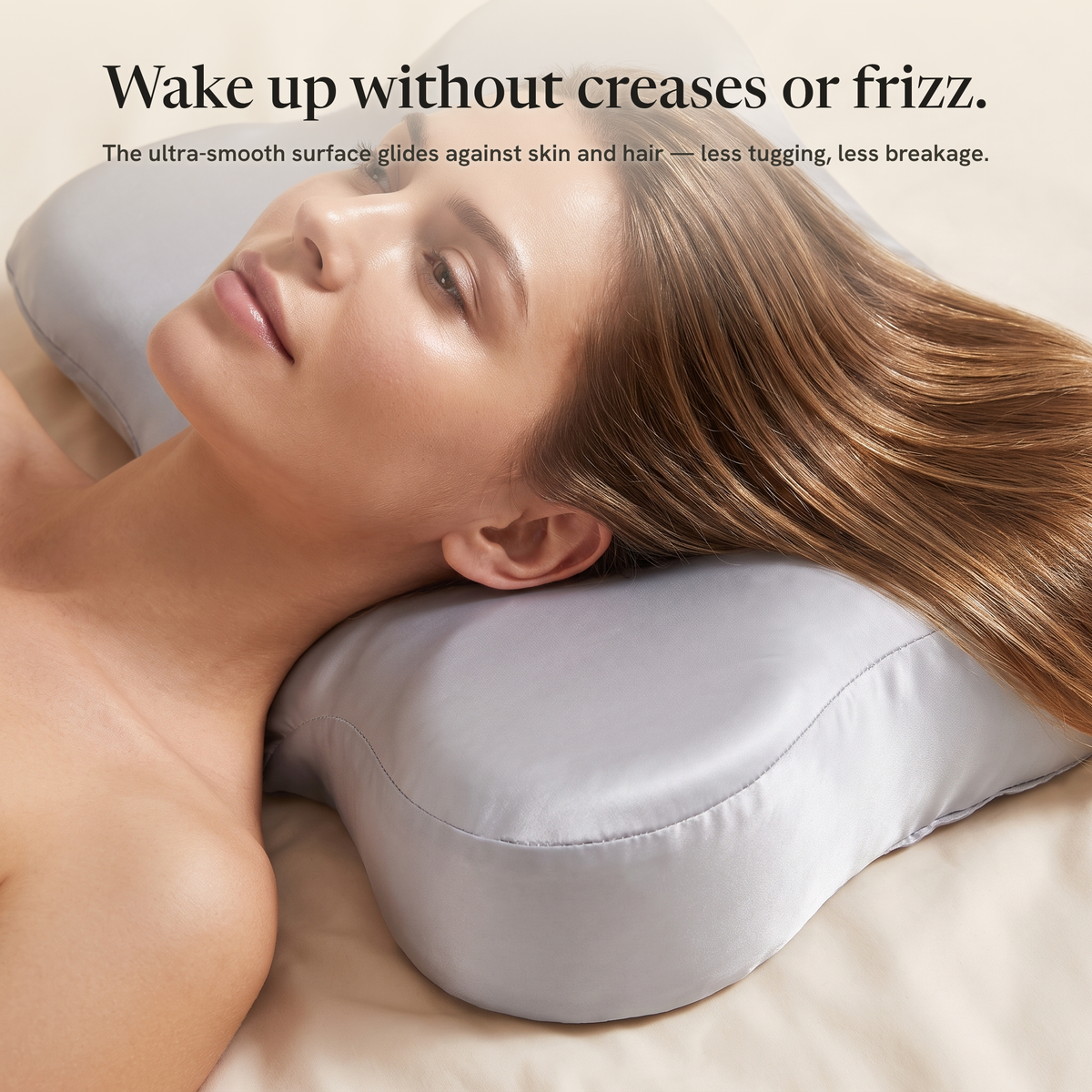 Velora satin pillowcase — no creases or frizz